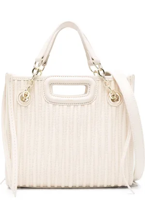 Maje Mini quilted leather tote bag
