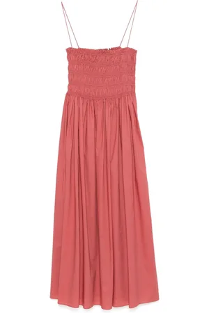 MATTEAU Shirred-panel maxi dress