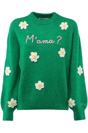 MC2 SAINT BARTH Floral-appliqué sweater