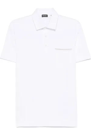 Ermenegildo Zegna Piqu??-weave polo shirt