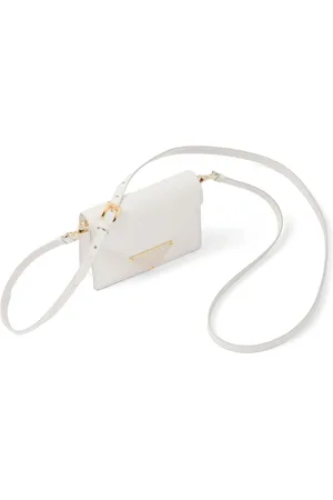 Prada Triangle-logo leather cardholder