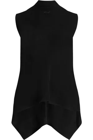 Karl Lagerfeld Roll neck sleeveless blouse