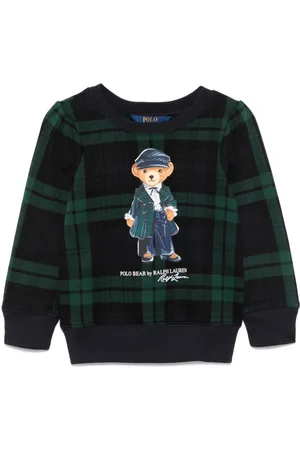 Ralph Lauren Polo Bear plaid sweatshirt