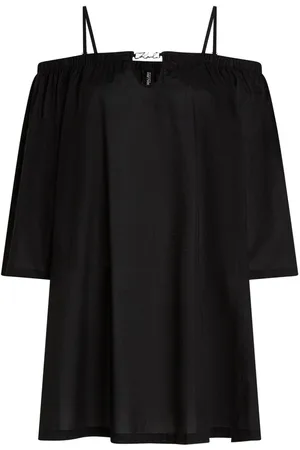 Karl Lagerfeld Signature-plaque minidress