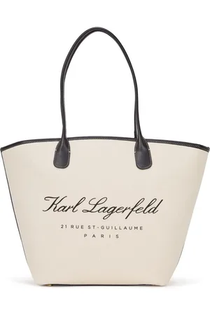 Karl Lagerfeld Medium Hotel Karl canvas tote bag