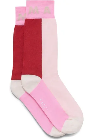 Marni Intarsia-knit logo socks