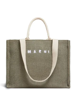 Marni Large raffia tote bag