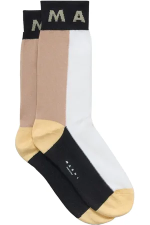 Marni Intarsia-knit logo socks