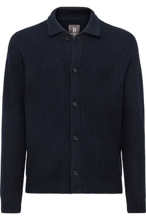 Boggi Milano Wool shirt neck cardigan