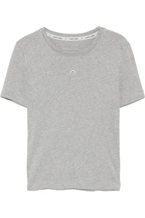 Marine Serre Organic-cotton ribbed T-shirt