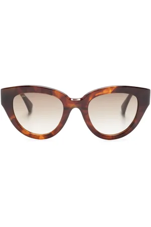 Max Mara Logo-print cat-eye frame sunglasses