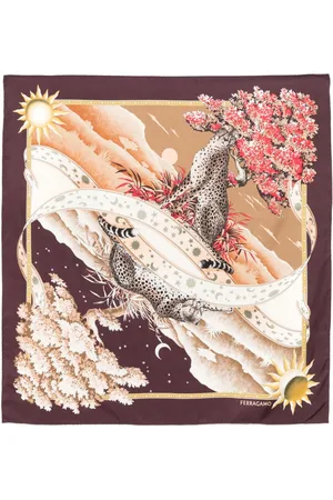Salvatore Ferragamo Day & Night-print scarf