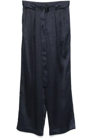 LGN LOUIS GABRIEL NOUCHI Box-pleated jacquard trousers