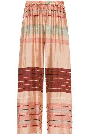 Hanro Elasticated-waistband striped pajama pants