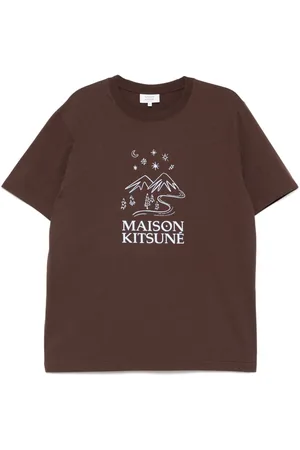 Maison Kitsuné Sketched landscape t-shirt