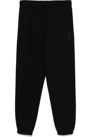 DKNY Rhinestone-logo trousers