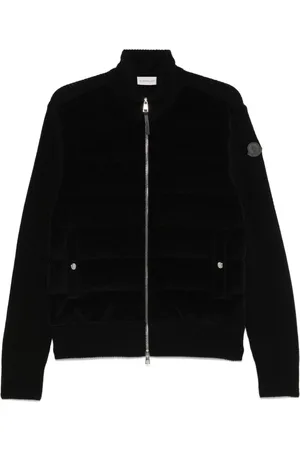 Moncler Corduroy-panelling cardigan