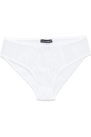 Dolce & Gabbana Lace-panel tulle briefs