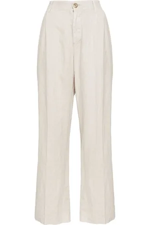 James Perse Linen pleated trousers