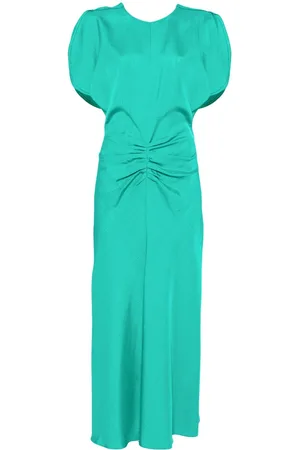 Victoria Beckham Gathered-detail midi dress