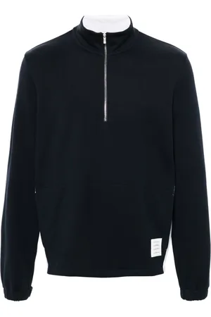 Thom Browne Funnel-neck cotton sweatshirt