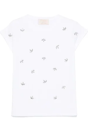 Kaos Crystal-embellished T-shirt