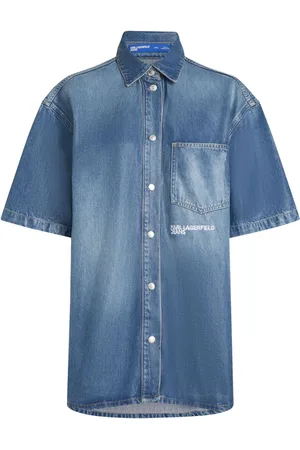 Karl Lagerfeld Logo-embroidered shirt