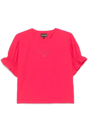 Emporio Armani Logo-embroidered jersey T-shirt