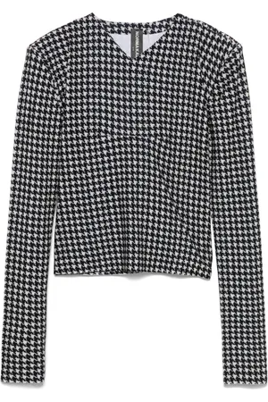 Norma Kamali Long-sleeve V-neck top