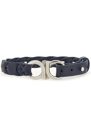Salvatore Ferragamo Braided Gancini-plaque bracelet