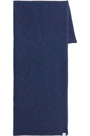 Woolrich Mini logo-tag knitted scarf