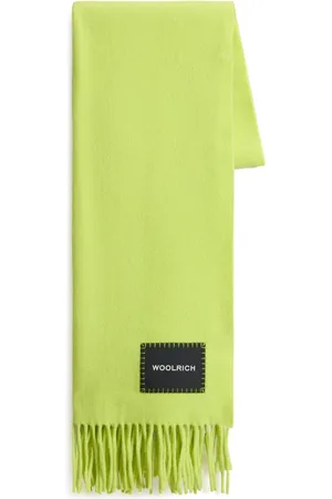 Woolrich Logo-patch virgin wool scarf