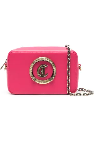 Roberto Cavalli Logo-plaque faux-leather bag