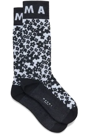 Marni Intarsia-knit logo socks