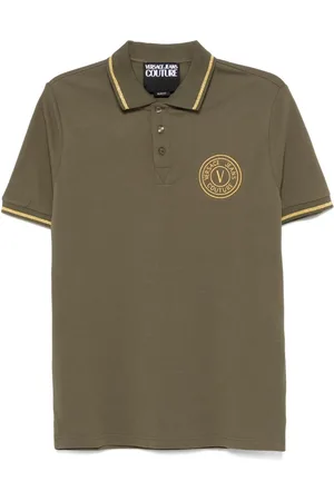 VERSACE V-Emblem polo shirt
