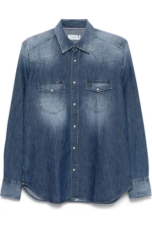Tintoria Mattei Washed-denim shirt