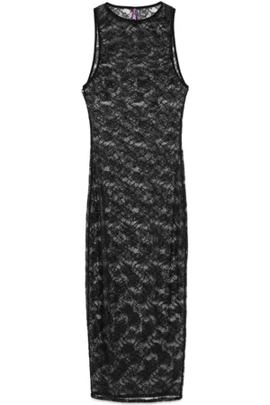 MAISON CLOSE Chantilly-lace midi dress