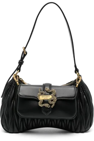 Roberto Cavalli Matelass??-detail shoulder bag