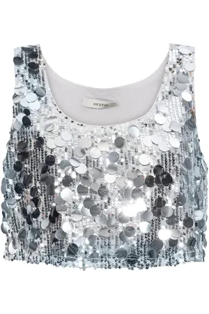 Gestuz GlittaGZ crop top