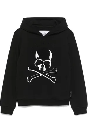 Philipp Plein Rhinestone-logo hoodie