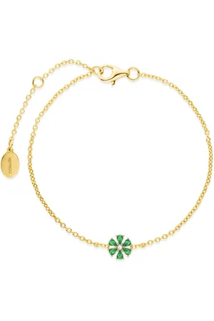 VEYNOU 14k yellow Blooming Eden emerald bracelet