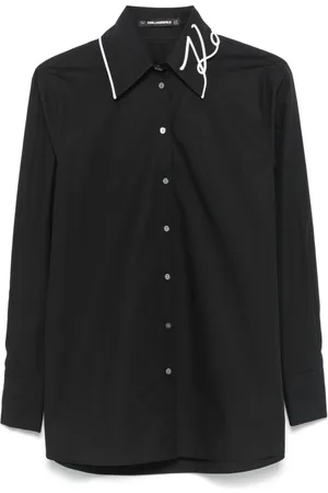 Karl Lagerfeld Logo-embroidered shirt