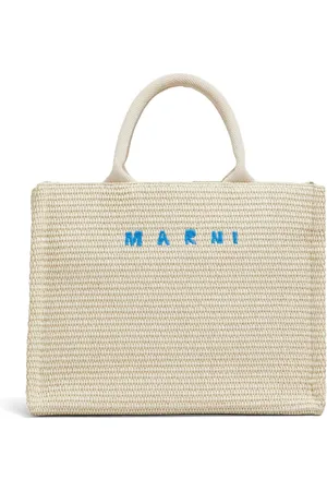 Marni Small raffia tote bag