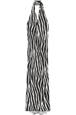 Parlor Zebra-print maxi dress