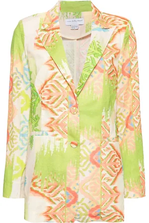 Never Fully Dressed Graphic-print blazer