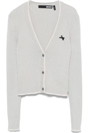 ROTATE Ribbed cardigan