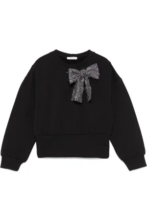 Piccola Ludo Bow-detail sweatshirt