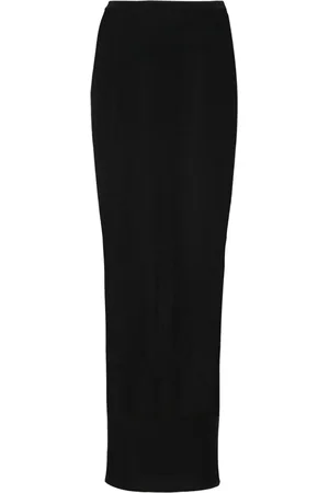 Nensi Dojaka Fine-ribbed maxi skirt