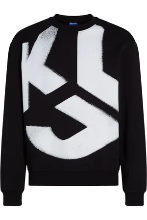 Karl Lagerfeld Monogram-print bleached-effect sweatshirt