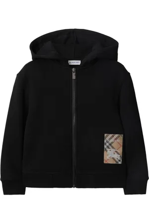 Burberry Checked-patch hoodie
